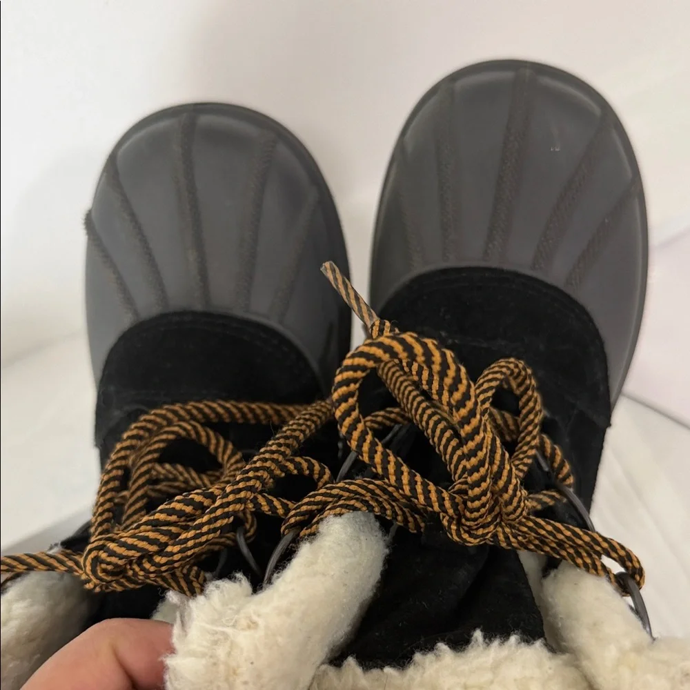Cat & Jack Black and Gray Kids Boots
